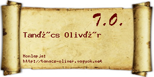 Tanács Olivér névjegykártya