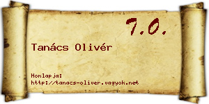 Tanács Olivér névjegykártya