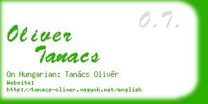 oliver tanacs business card