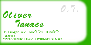 oliver tanacs business card